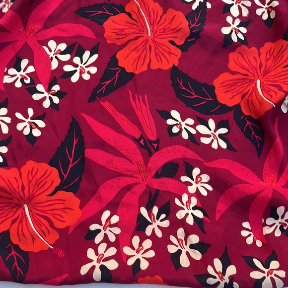 Vintage 🎈Lucky Brand Dale Hope floral Hawaiian silk M long sleeve shirt - Picture 8 of 8